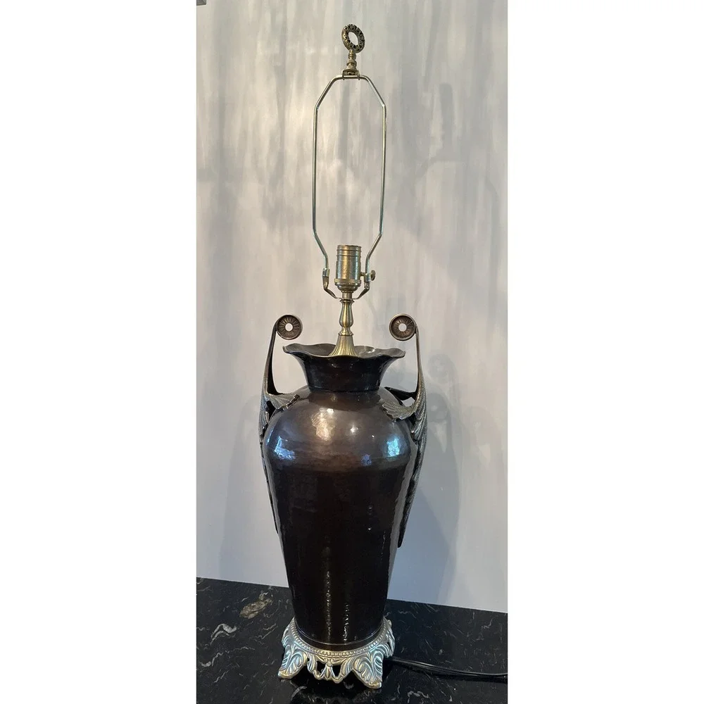 Stunning Vintage Wildwood Urn Large Metal Table Lamp 35.5